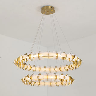 Astra Geometric Halo Chandelier