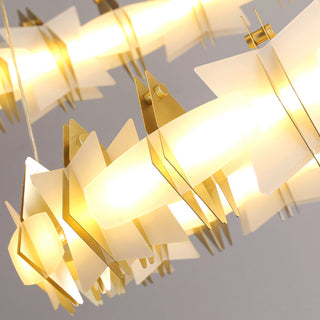 Astra Geometric Halo Chandelier