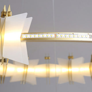 Astra Geometric Halo Chandelier