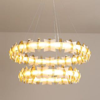 Astra Geometric Halo Chandelier