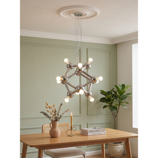 Astraea Molecular Chrome Chandelier – detail 12