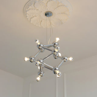 Astraea Molecular Chrome Chandelier – detail 15