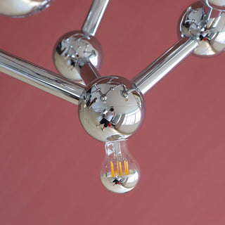 Astraea Molecular Chrome Chandelier – detail 17