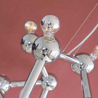 Astraea Molecular Chrome Chandelier – detail 18