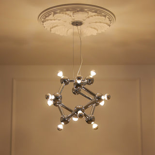 Astraea Molecular Chrome Chandelier – detail 19