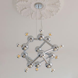 Astraea Molecular Chrome Chandelier – detail 13