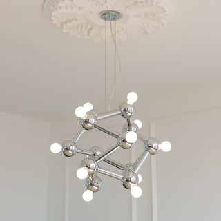 Astraea Molecular Chrome Chandelier – detail 20