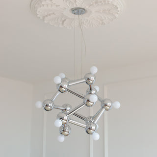 Astraea Molecular Chrome Chandelier – detail 21