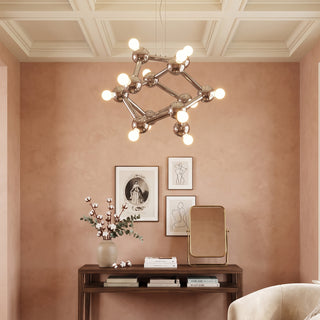 Astraea Molecular Chrome Chandelier – detail 5