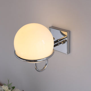 Astrohalo Opal Globe Wall Sconce