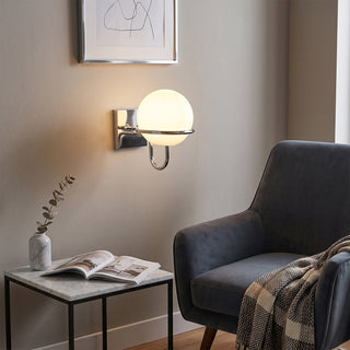 Astrohalo Opal Globe Wall Sconce