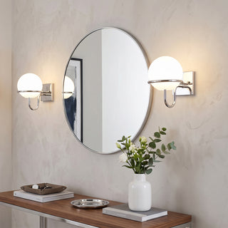 Astrohalo Opal Globe Wall Sconce