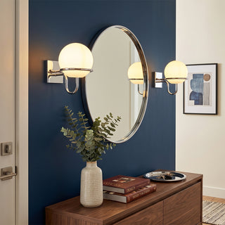 Astrohalo Opal Globe Wall Sconce
