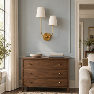 Asymmetric U-Loop Wall Sconce