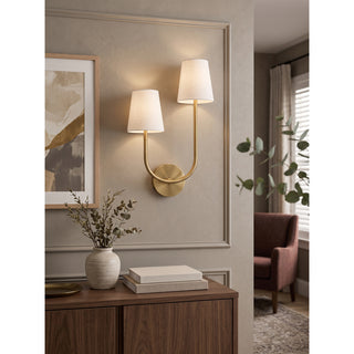 Asymmetric U-Loop Wall Sconce