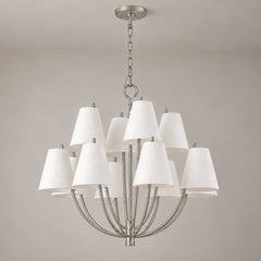 Satin Nickel & White
