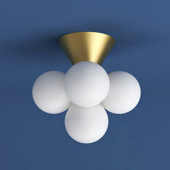 Brass & White