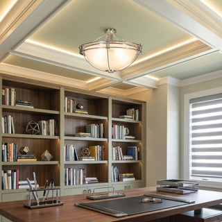 Beckett Glass Bowl Flush Mount