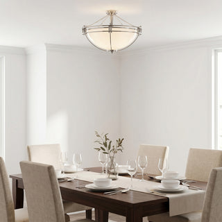 Beckett Glass Bowl Flush Mount