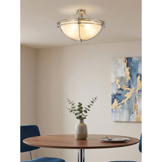 Beckett Glass Bowl Flush Mount
