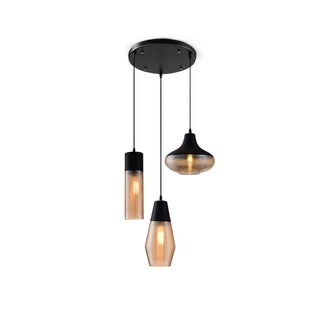 Cadence Ribbed Glass Pendant Lamp