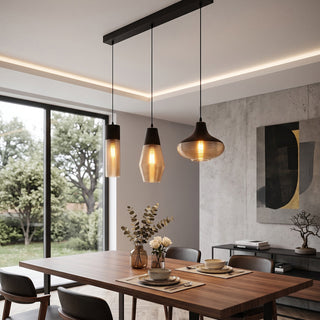 Cadence Ribbed Glass Pendant Lamp