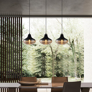 Cadence Ribbed Glass Pendant Lamp