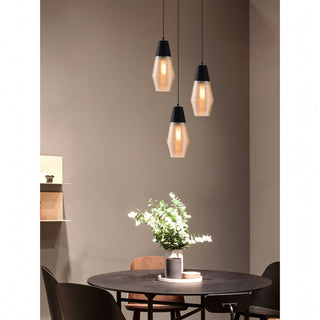 Cadence Ribbed Glass Pendant Lamp