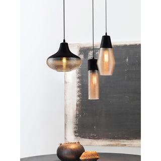 Cadence Ribbed Glass Pendant Lamp