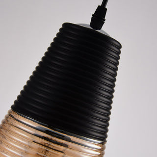 Cadence Ribbed Glass Pendant Lamp