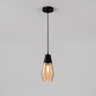 Cadence Ribbed Glass Pendant Lamp