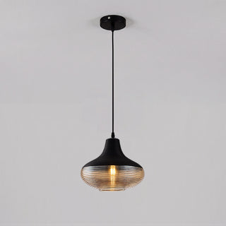 Cadence Ribbed Glass Pendant Lamp