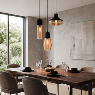 Cadence Ribbed Glass Pendant Lamp