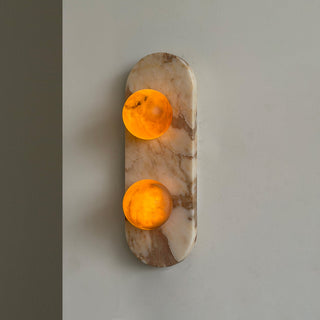 Calantha Capsule Marble Sconce