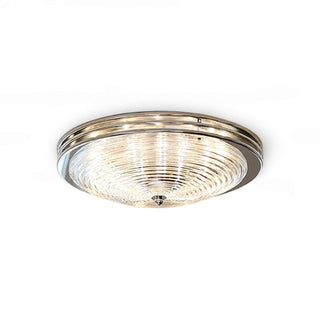 Callisto Ribbed Glass Flush Mount