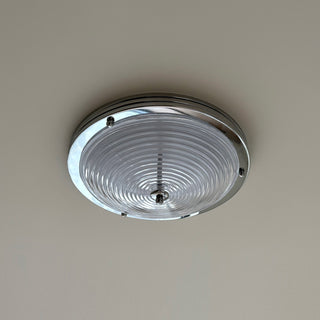 Callisto Ribbed Glass Flush Mount