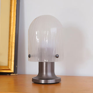 Callum Ribbed Glass Portable Lamp