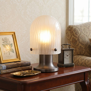 Callum Ribbed Glass Portable Lamp