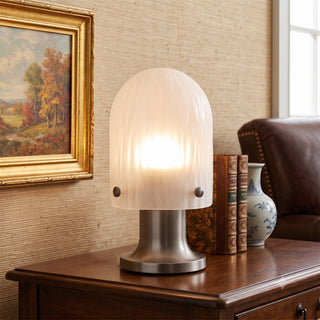 Callum Ribbed Glass Portable Lamp