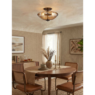 Cambria Glass Flush Mount