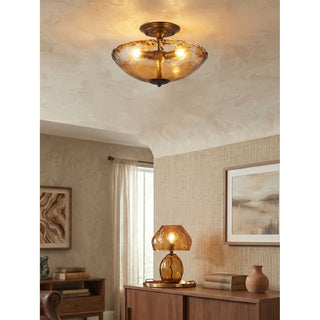 Cambria Glass Flush Mount