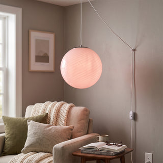 Candy Swirl Plug-In Swag Light