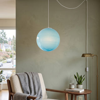 Candy Swirl Plug-In Swag Light