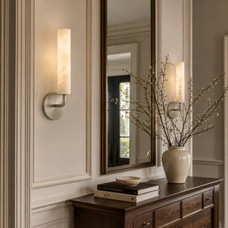 Casoria Alabaster Cylinder Sconce