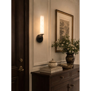 Casoria Alabaster Cylinder Sconce