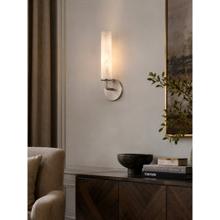 Casoria Alabaster Cylinder Sconce