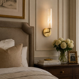 Casoria Alabaster Cylinder Sconce