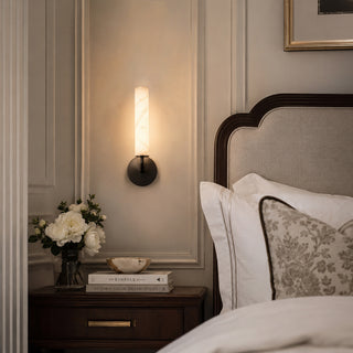 Casoria Alabaster Cylinder Sconce