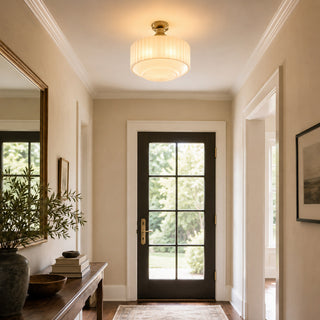 Cassian Fluted Flush Mount
