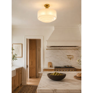 Cassian Fluted Flush Mount
